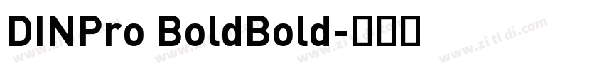 DINPro BoldBold字体转换
